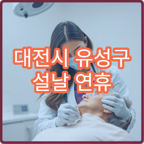 대전시 유성구 설날 연휴 안과 진료 병원 운영 여부