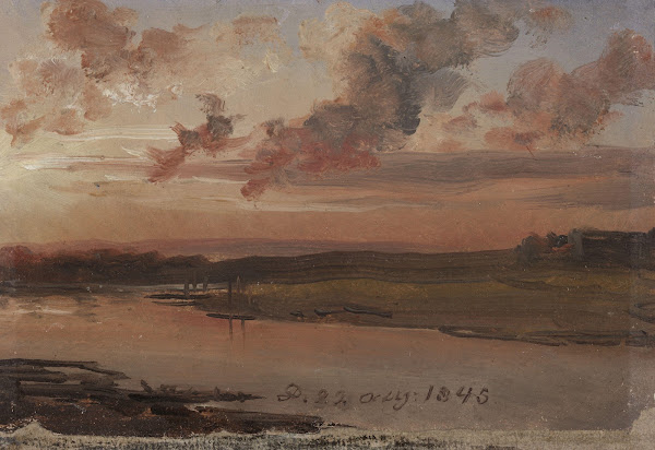 The Elbe in the Evening 1845