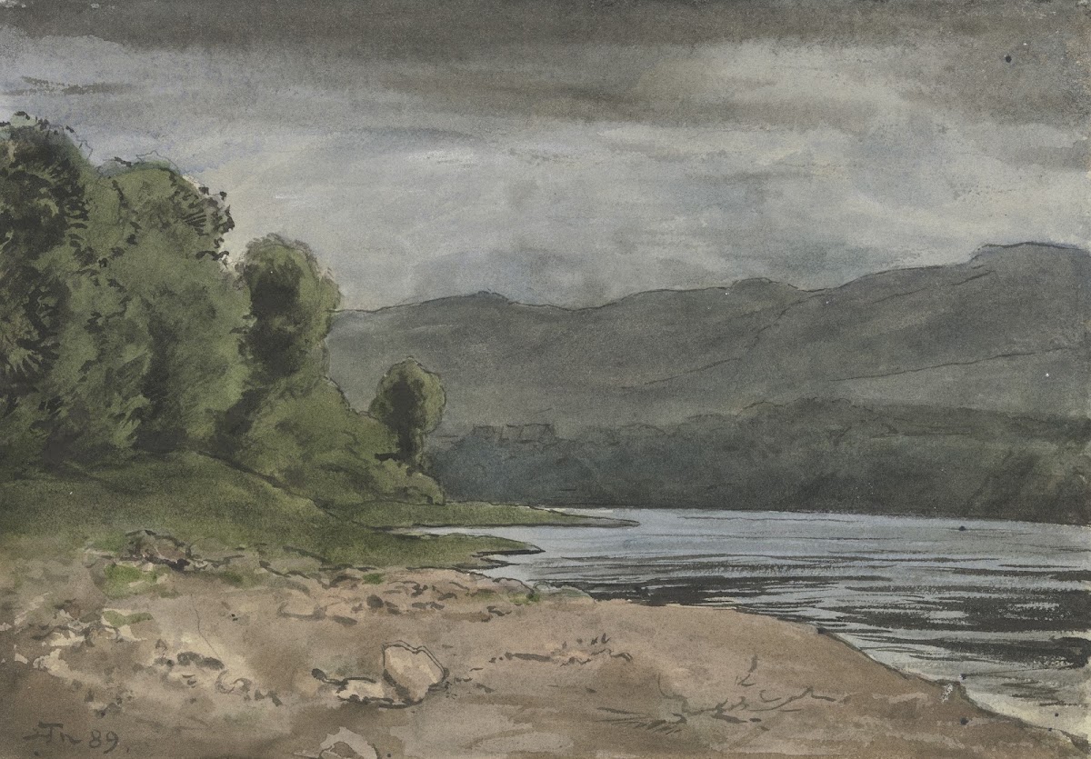 Landschaft mit Gewitterwolken 1889