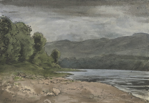Landschaft mit Gewitterwolken 1889