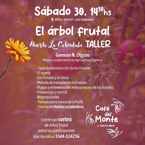 Taller sobre manejo técnico de frutales 🍎🍒