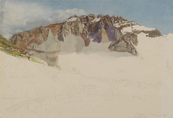 Mountainous Landscape In Italy  Il Resegone 1885