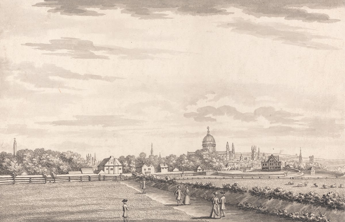 London a View toward the City and St Pauls from the North West