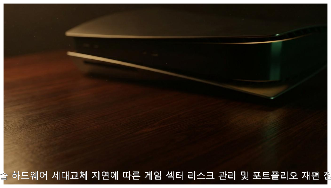 콘솔 하드웨어 세대교체 지연에 따른 게임 섹터 리스크 관리 및 포트폴리오 재편 전략 핵심 안내 및 분석 인포그래픽 (2)