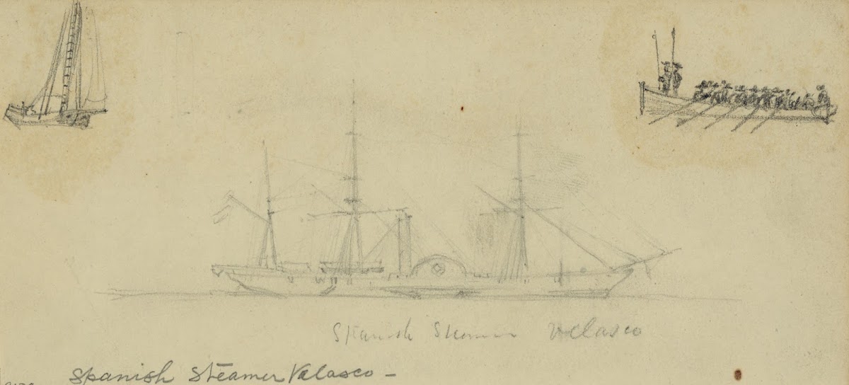 Spanish Steamer Velasco 1860 1865