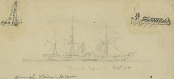 Spanish Steamer Velasco 1860 1865