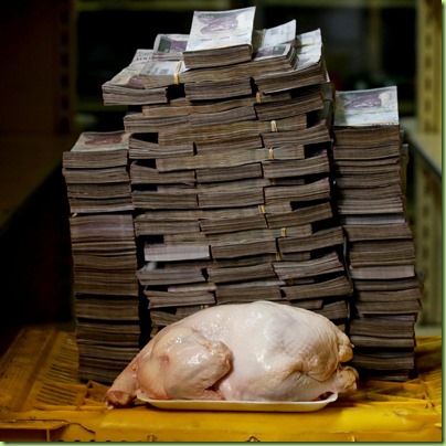14 m bolivars for a chicken
