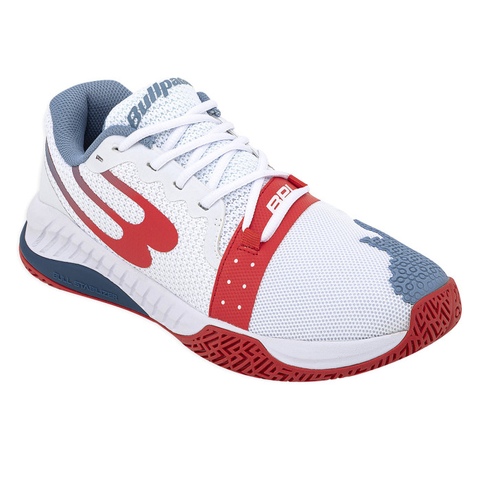 BULL PADEL CONFORT BLANCA CON ROJO