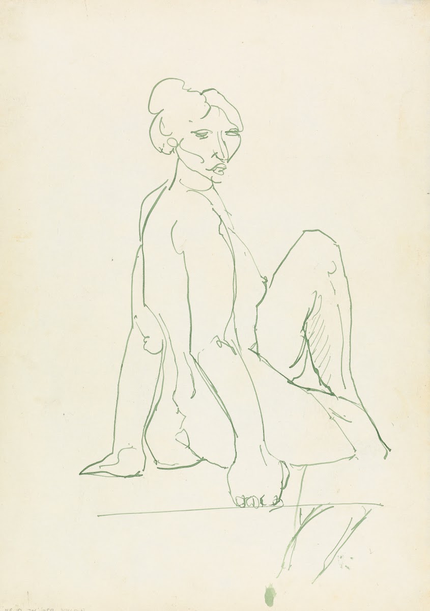 Seated Female Figure 2 1910   1915