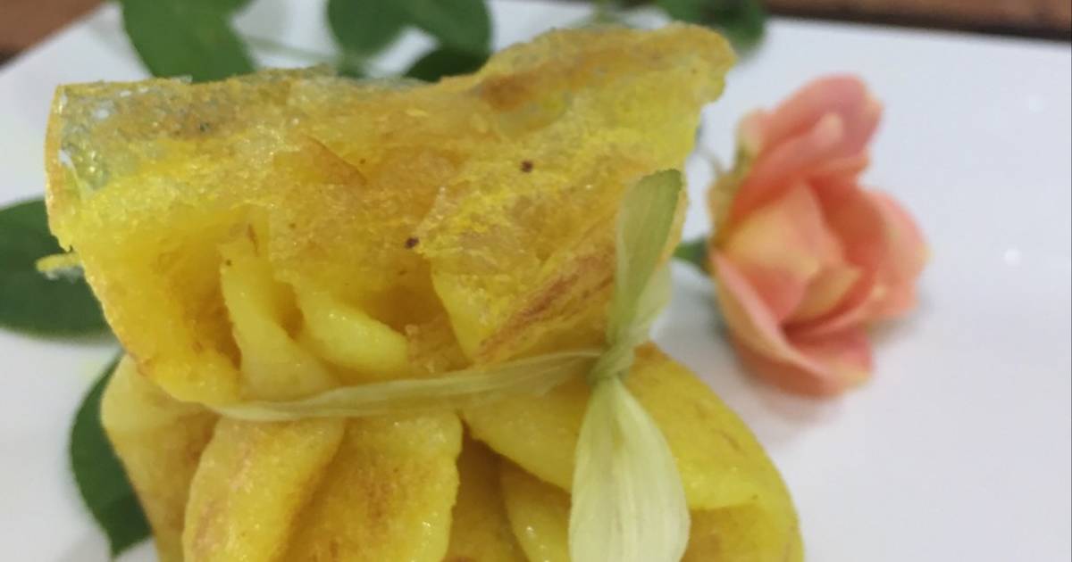 Bánh xèo nhân chuối & cà rem