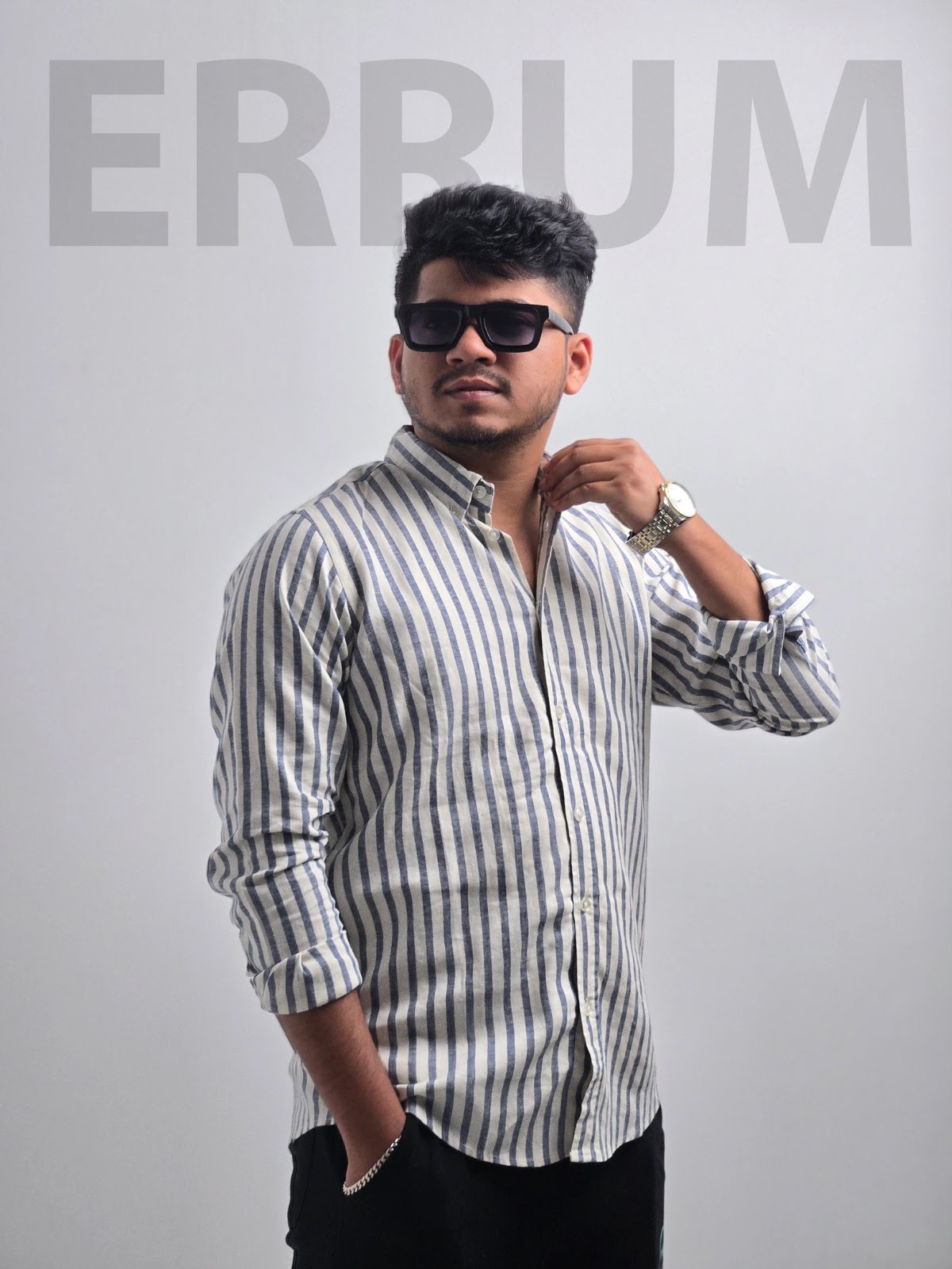 Men's Full Sleeve Casual Shirt Stark White