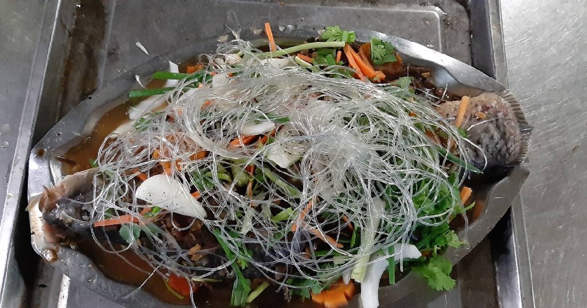 Cá chép hấp tương hột hoặc gọi là chưng tương