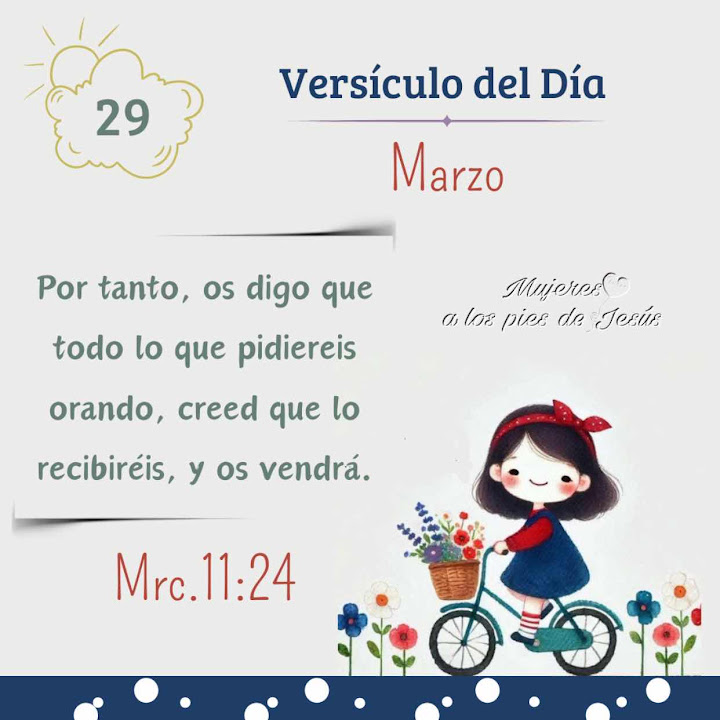 Marzo 29 ~ Marcos 11:24