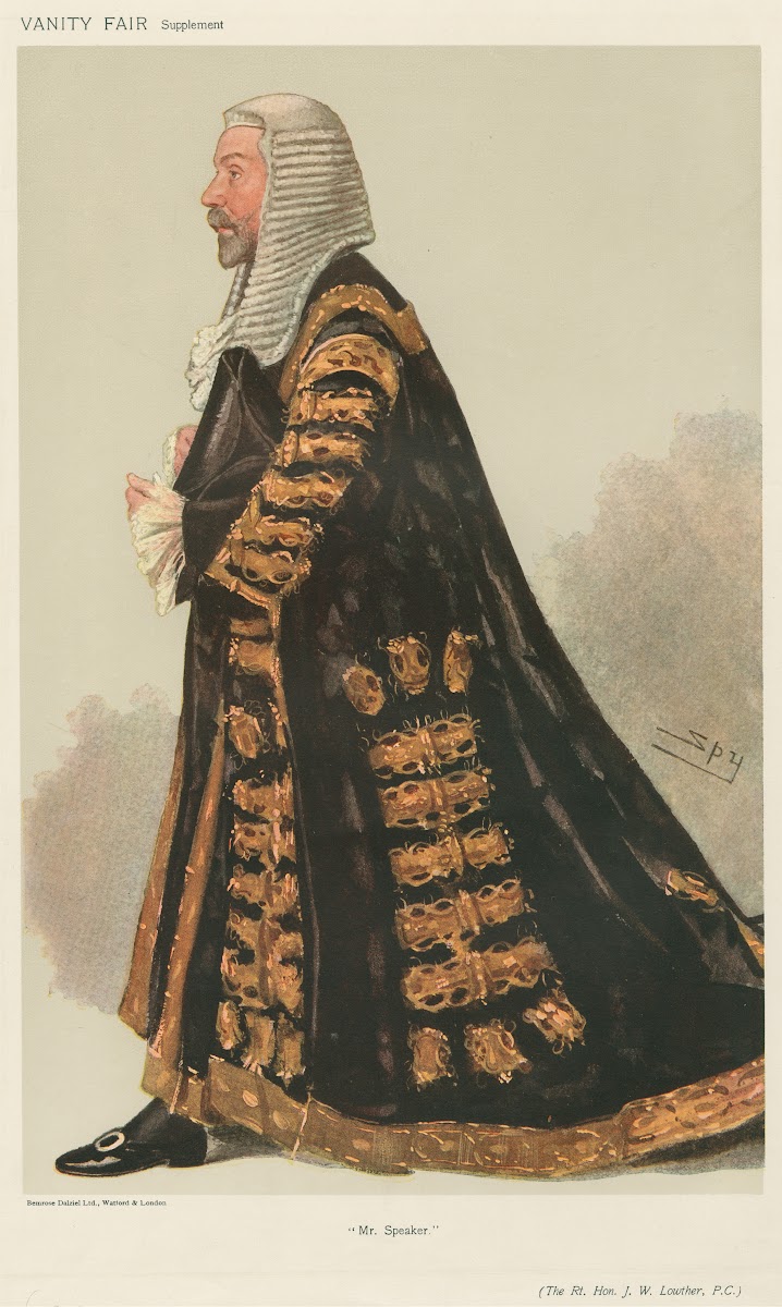 Politicians  Mr Speaker The Rt Hon JW Lowther 1906