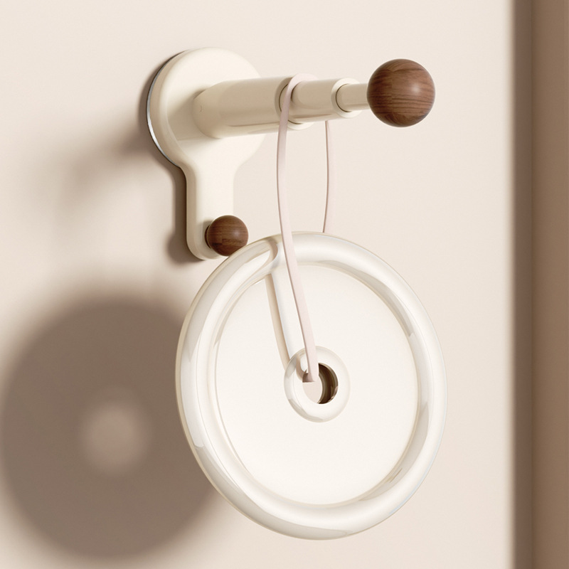 Extendable clothing rod, wall-mounted, no drilling