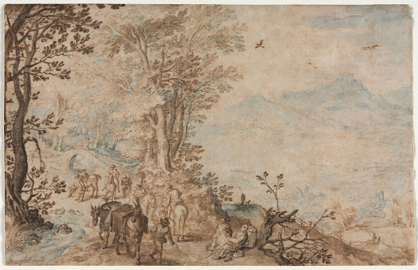 Landscape with Travelers 1605