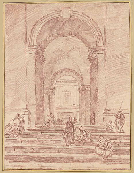 Figures in a Roman Arcade 1763
