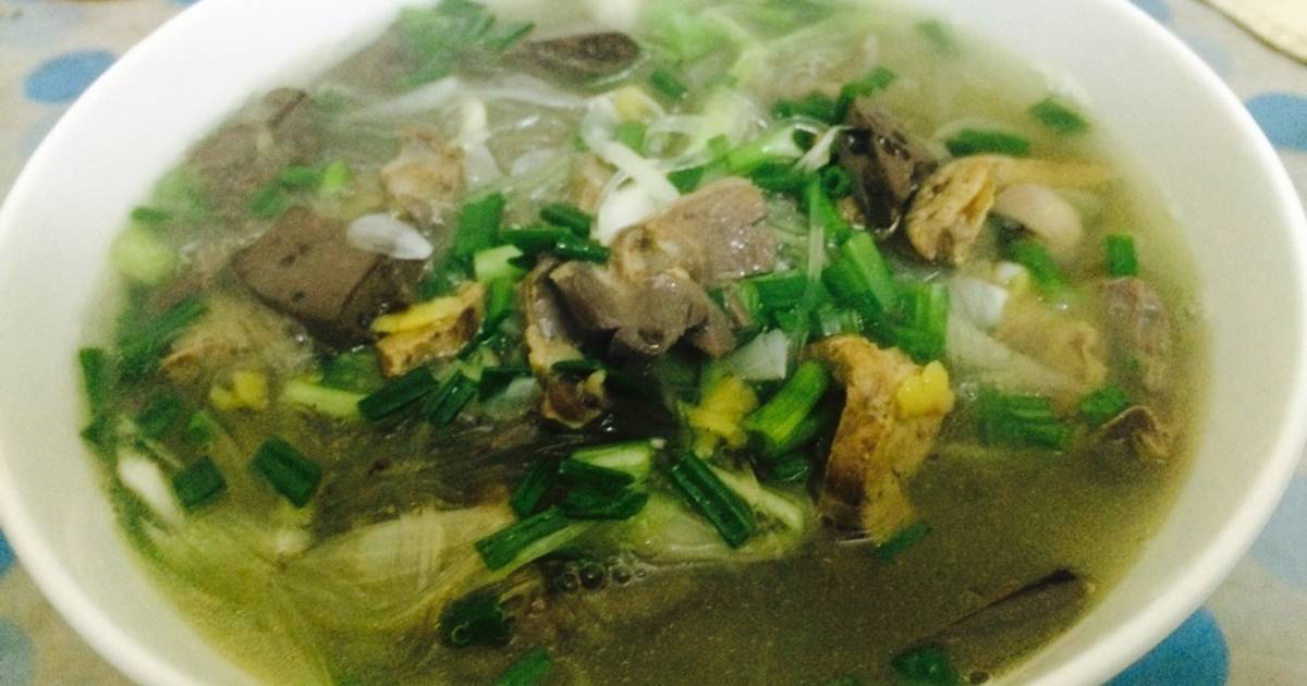Miến nấu lòng gà