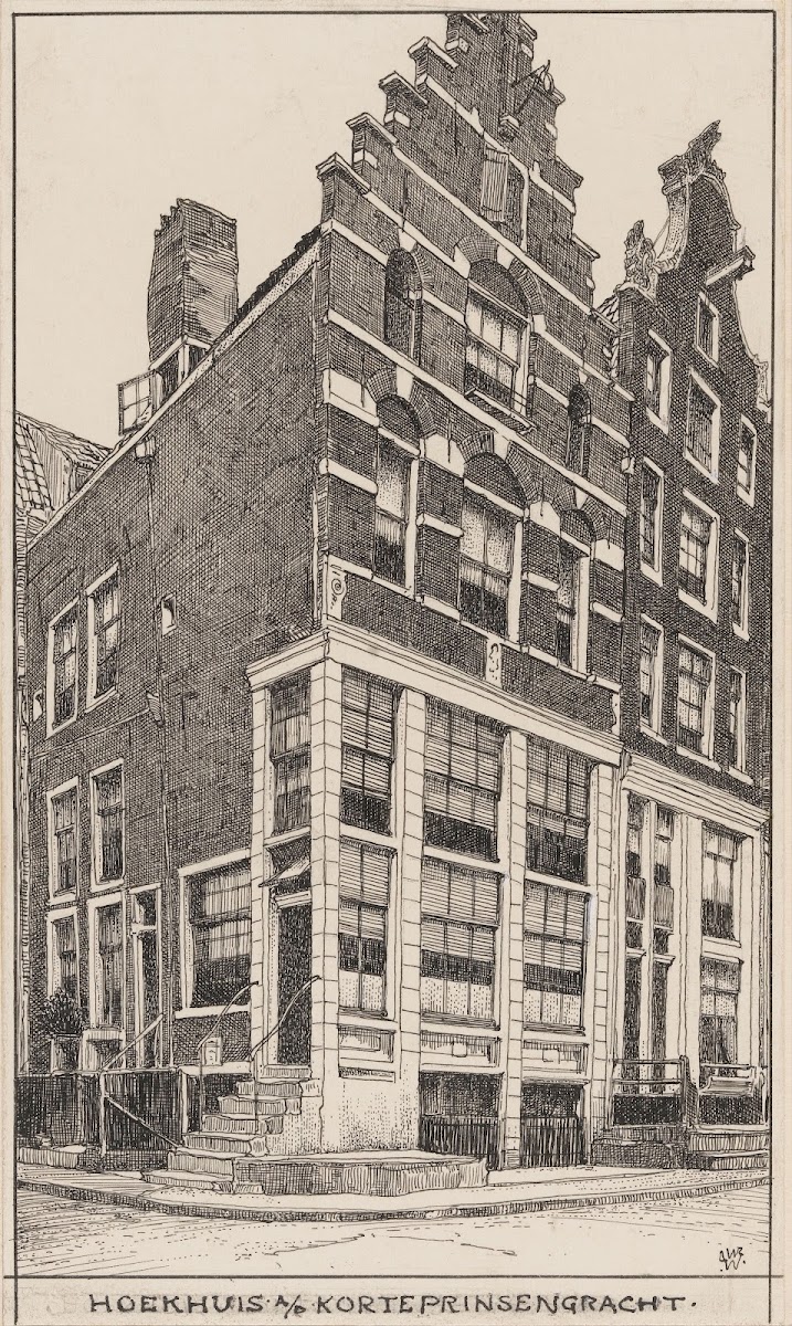 Hoekhuis aan de Korte Prinsengracht 20th century