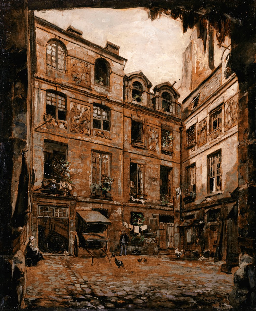 La Cour de lhôtel dit Colbert rue de lHôtel Colbert 1888