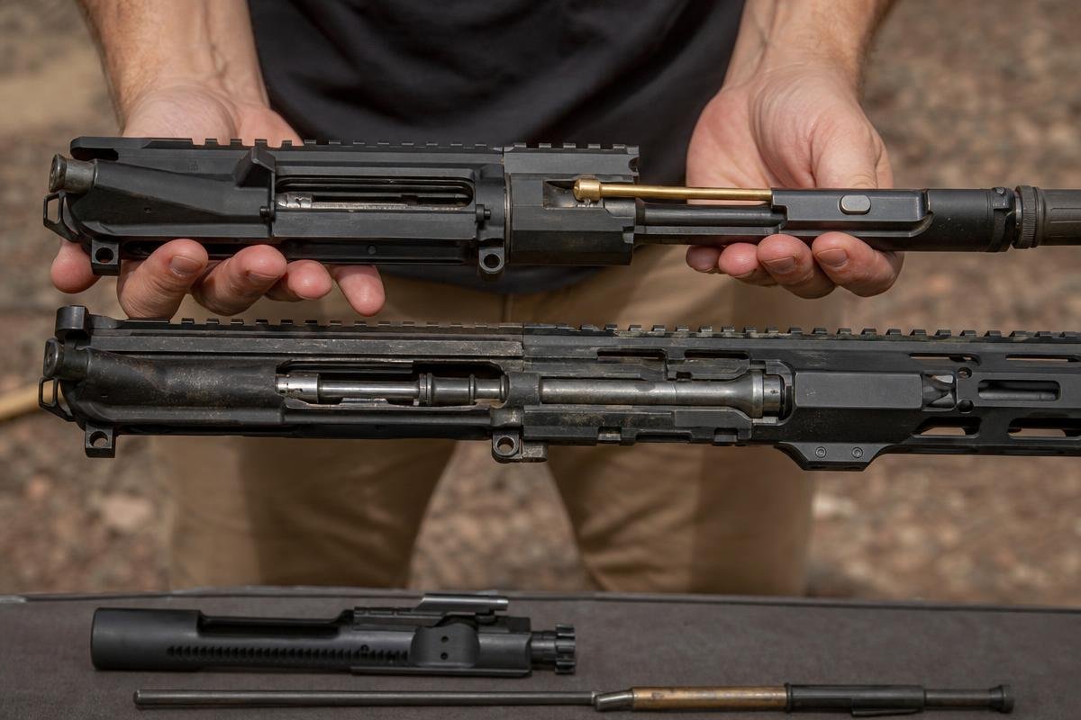direct impingement vs gas piston AR-15 cycling comparison