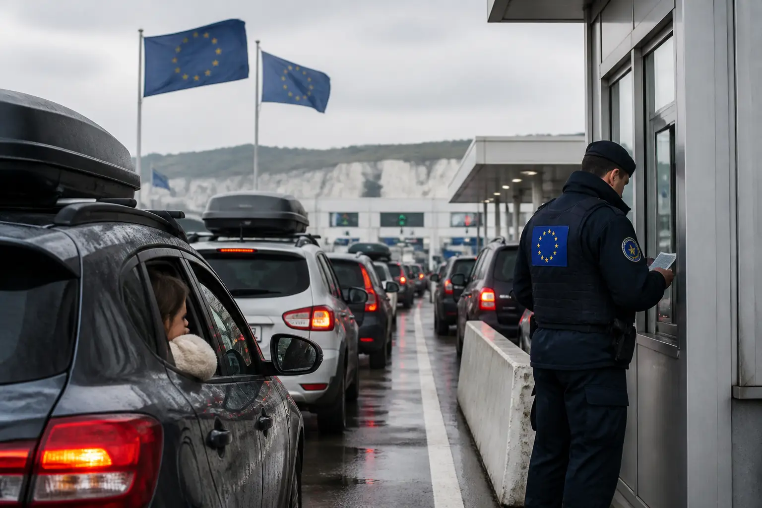 Editorial image for EU border checks cause delays and confusion for UK travellers