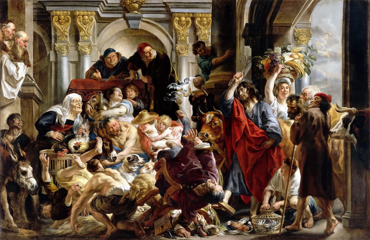 Jesus Driving The Merchants From The Temple 1645 50
