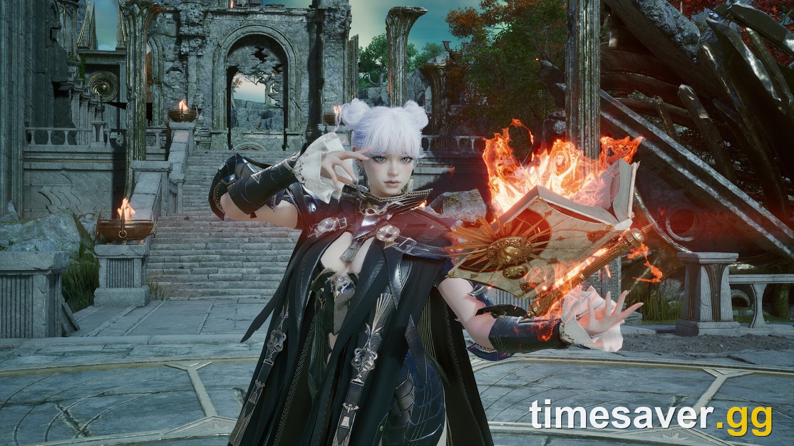 AION 2 spellcaster class in action in the global build — the kind of character you'll test in the LST