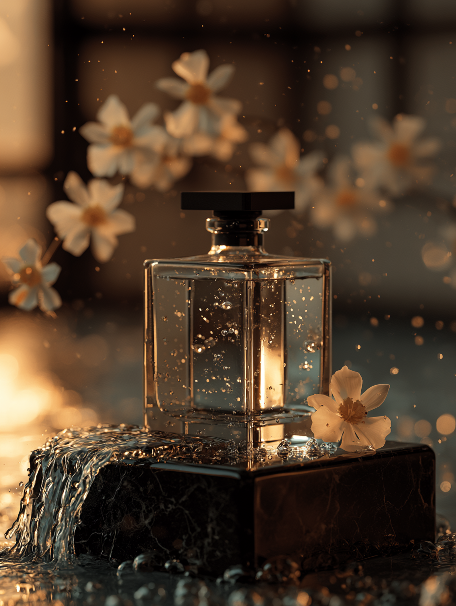 Frasco de perfume de lujo ultra premium