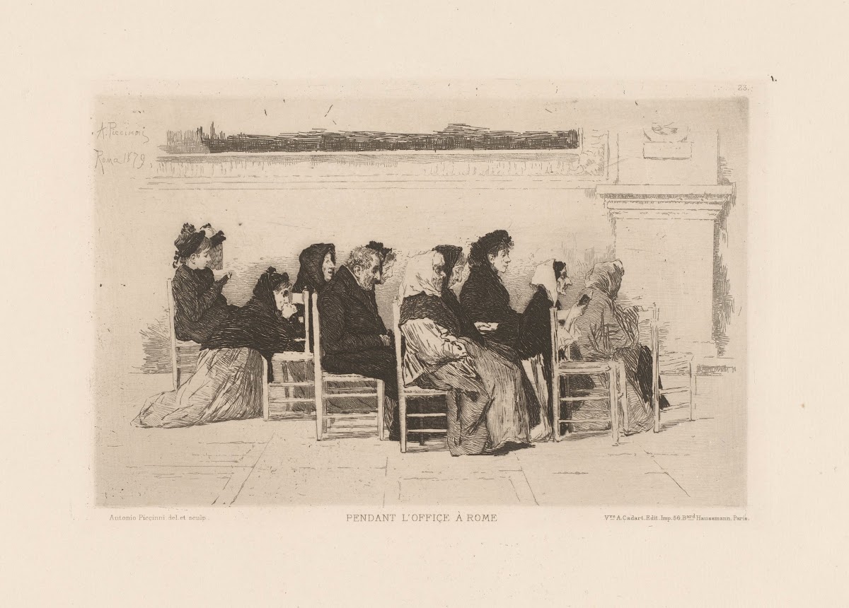 Pendant loffice à Rome 1880