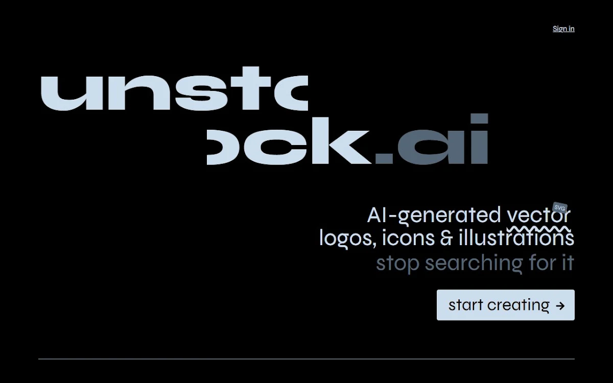 Captura de unstock.ai