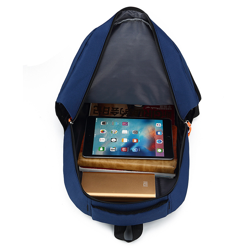 Backpack with letter print, PVC, 20–35 L, waterproof