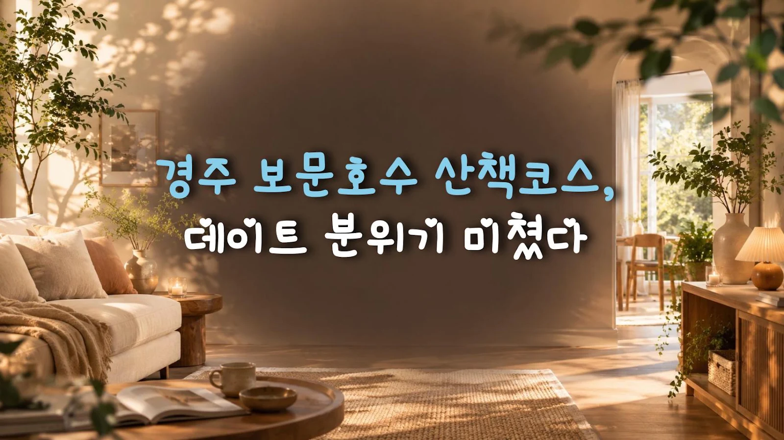 경주 보문호수 산책코스, 데이트 분위기 미쳤다