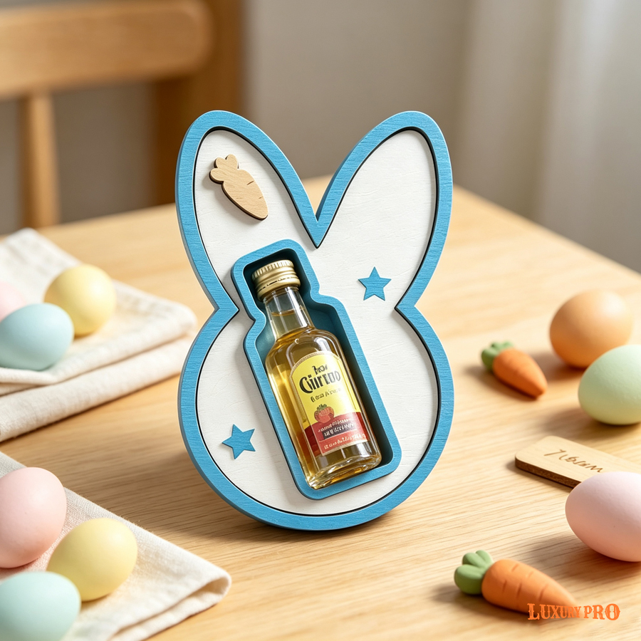 Easter Bunny Wine Bottle