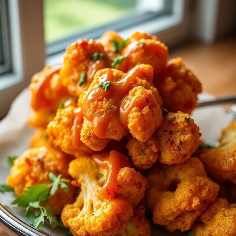 Crispy Air Fryer Buffalo Cauliflower Recipe – Quick & Family‑Friendly finished