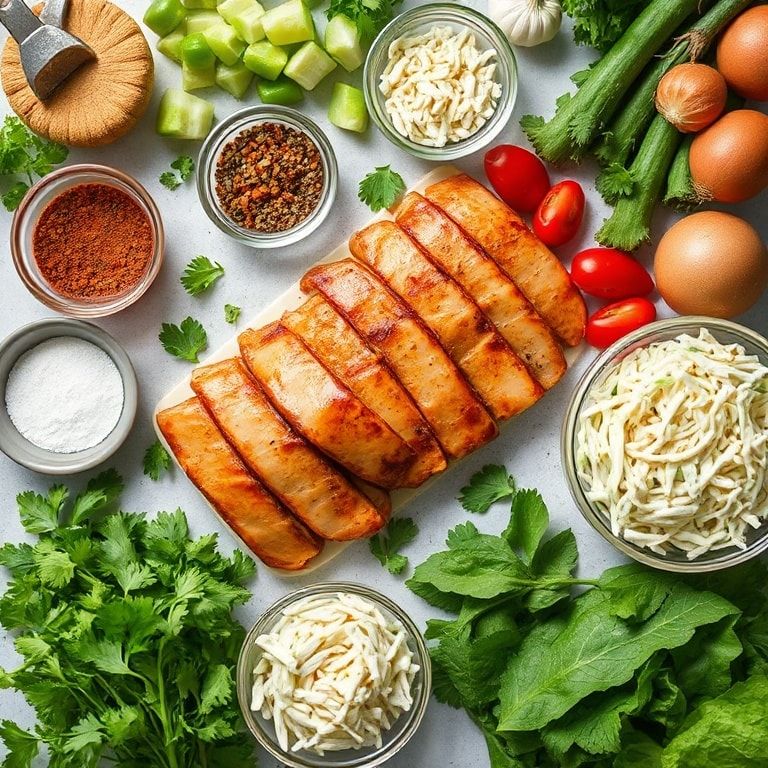 Ingredients for Smoky BBQ Chicken & Crunchy Coleslaw Wraps: A Flavorful Twist – Easy Weeknight Meal