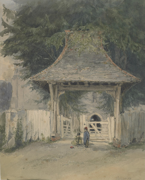 Porch Peckenham Church Kent 1830