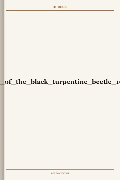 control of the black turpentine beetle 1981