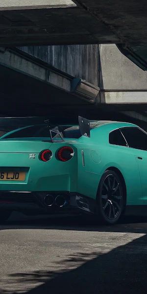 GTR, Nissan, Skyline, R35, Tunnel 4K Wallpaper Background