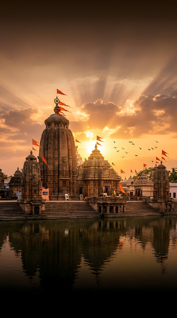 Jagannath Temple Puri Golden Sunset Wallpaper - Free mobile Wallpaper