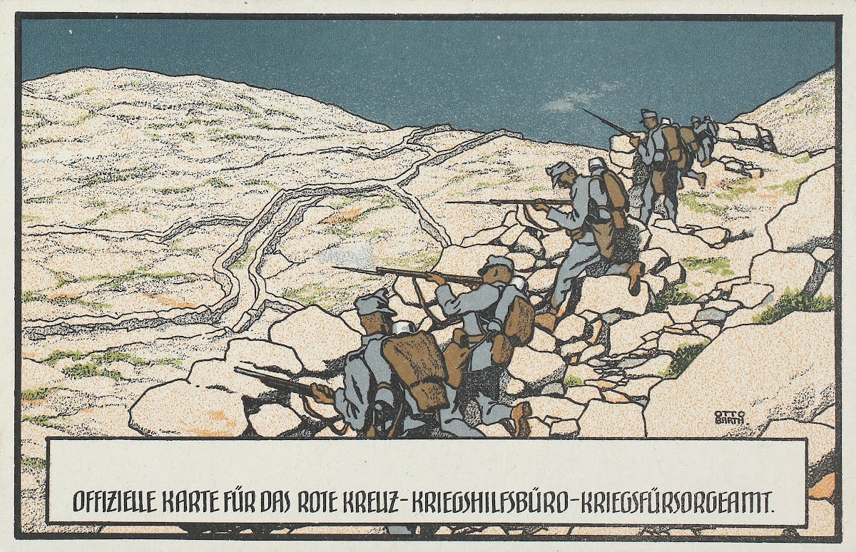 Offizielle Karte für das Rote Kreuz Kriegshilfsbüro Kriegsfürsorgeamt 1914