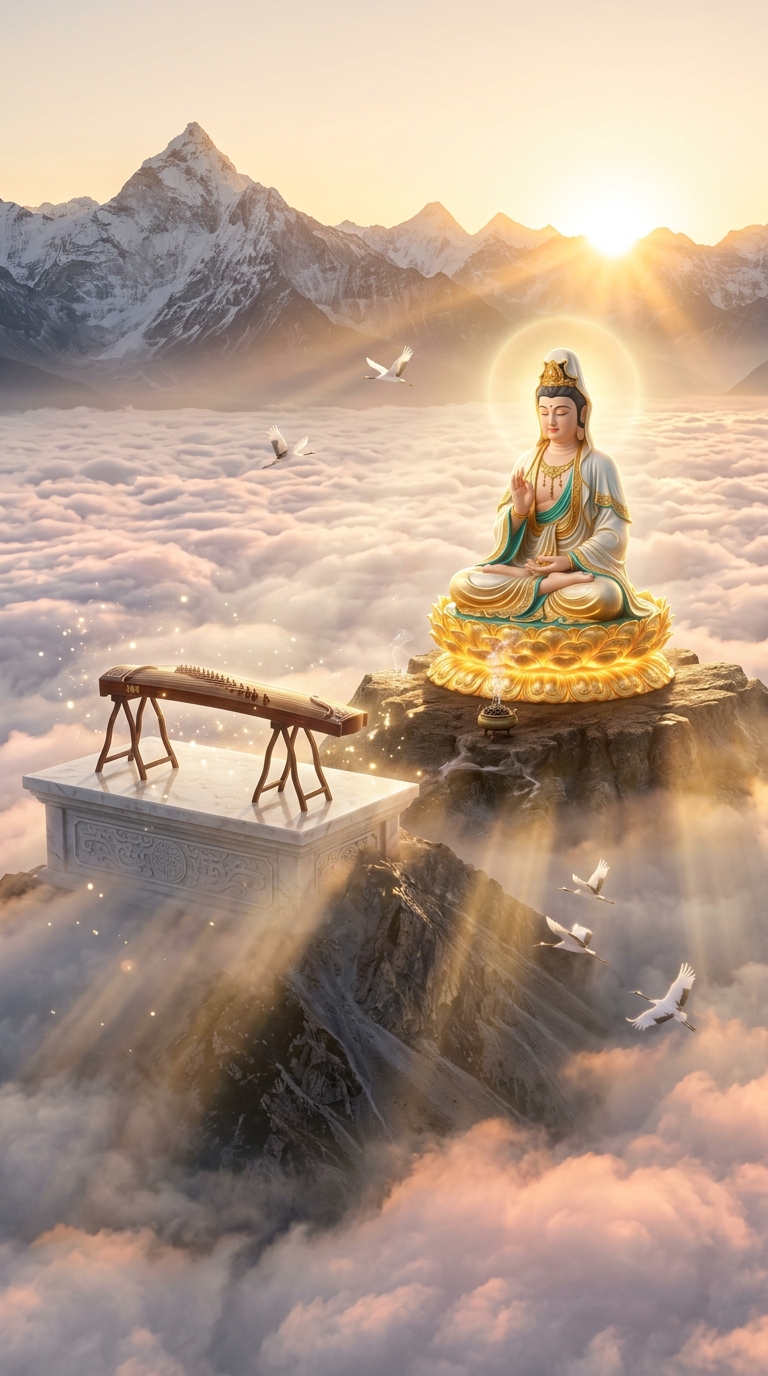 Ascending the Sacred Mountain - Finding Inner Peace (60s) | Pure Guzheng & Buddha Zen