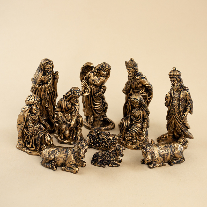 Christmas Nativity Figure Set, 11 pieces