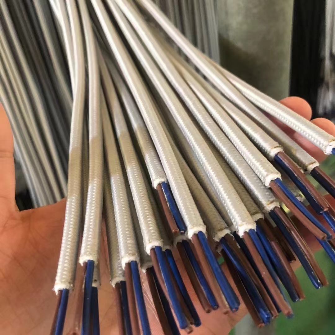 Power cable with fabric sheath, 2×0.5–0.75 mm²