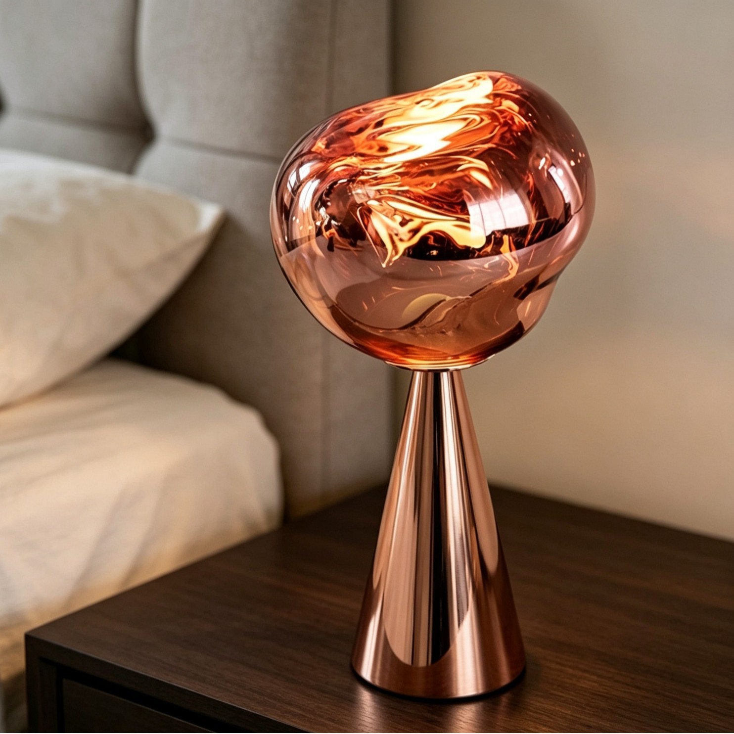 Lava lamp with touch switch