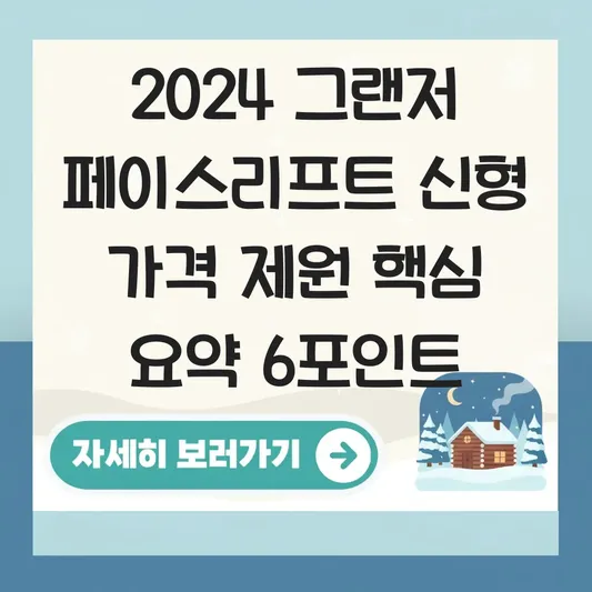 2024 그랜저 페이스리프트 신형 가격 제원