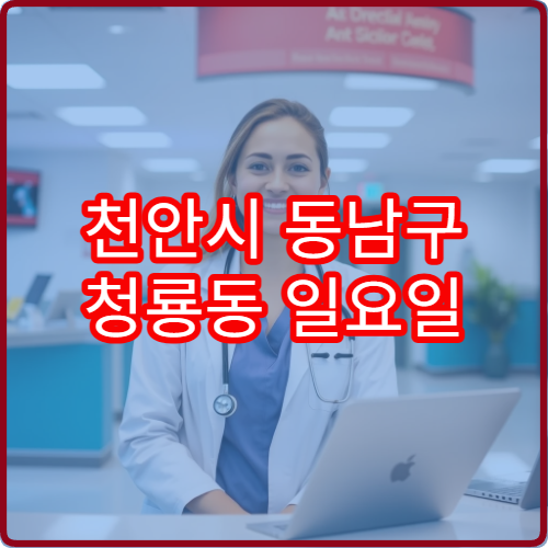 천안시 동남구 청룡동 일요일 안과 진료 병원 충혈 시 검사 안내