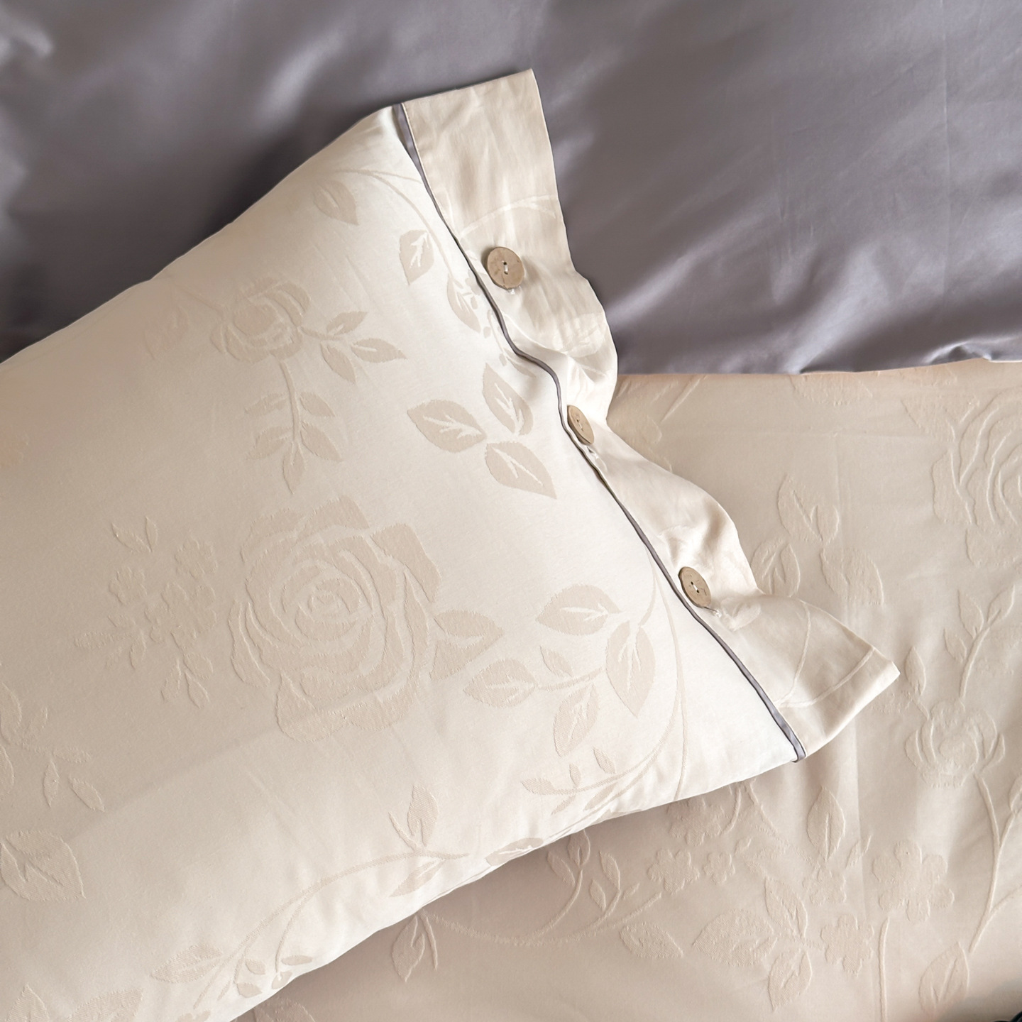 Bedding set made from long-staple cotton, 4-piece