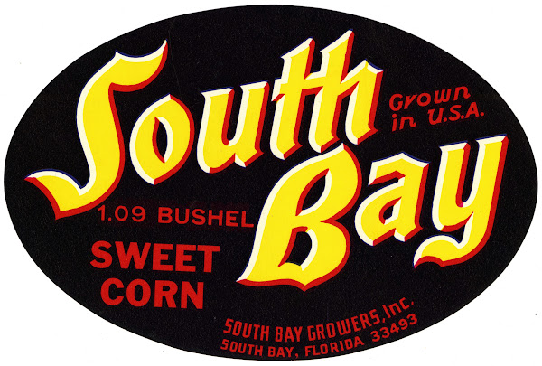 South Bay Sweet Corn Label 1930 1950