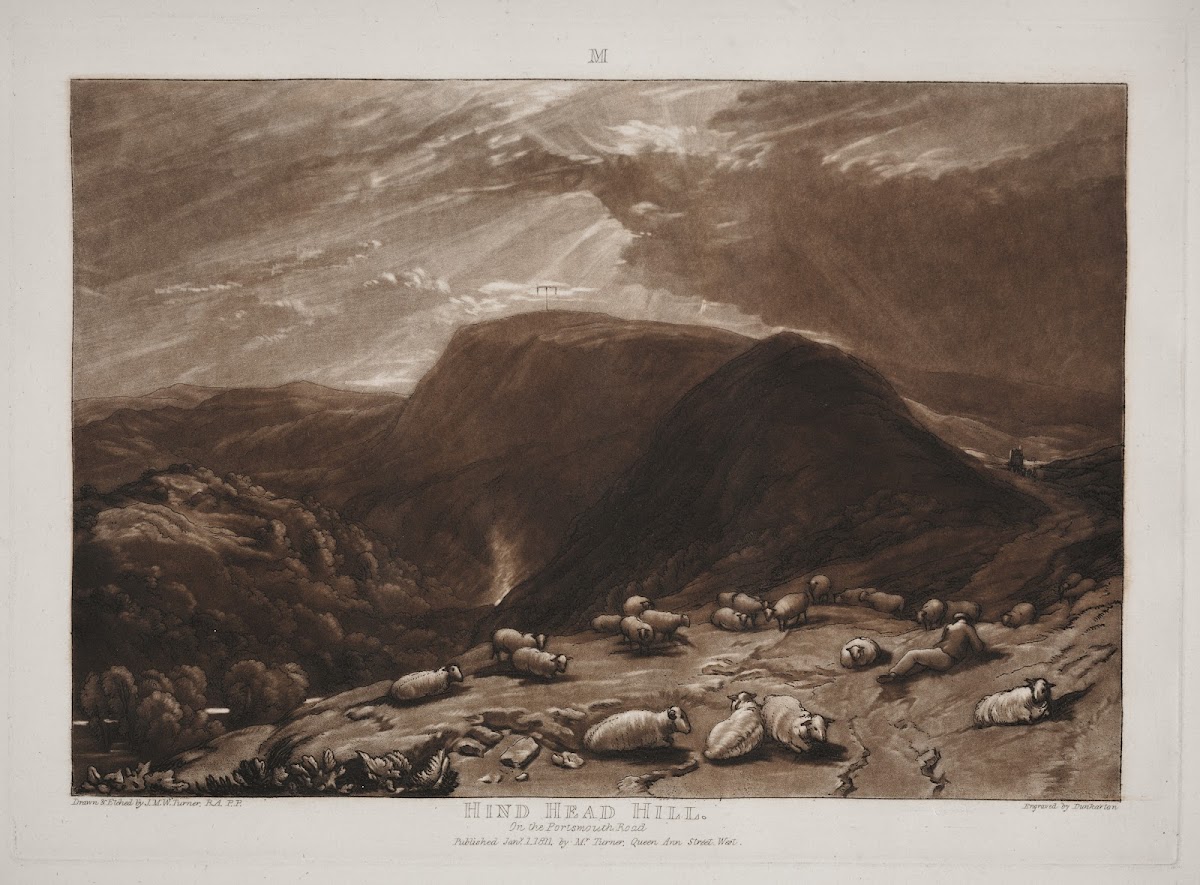 Hind Head Hill on the Portsmouth Road 19th century